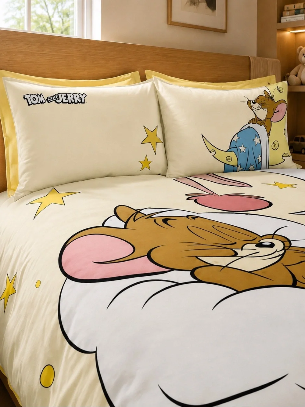Yellow Starry Kids Bedding Set